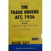 Commercial's Trade Unions Act, 1926 alongwith Central Regulations, 1938 Bare Act 2021